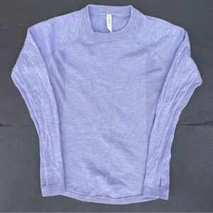 Lululemon Crewneck Sweater Merino Wool Sz 4 Purple Women’s